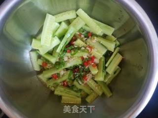 Hot and Sour Cucumber Strips recipe