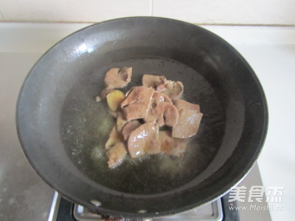 Pork Liver and Spinach with Oyster Sauce recipe