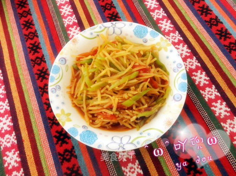 Hot and Sour Potato Shreds recipe