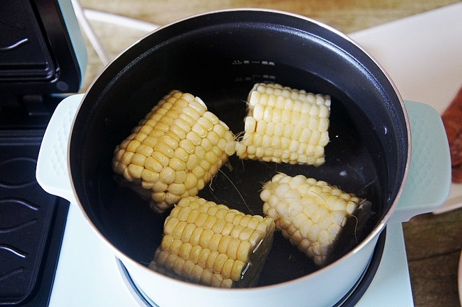 Breakfast: Milk Corn Sandwich recipe