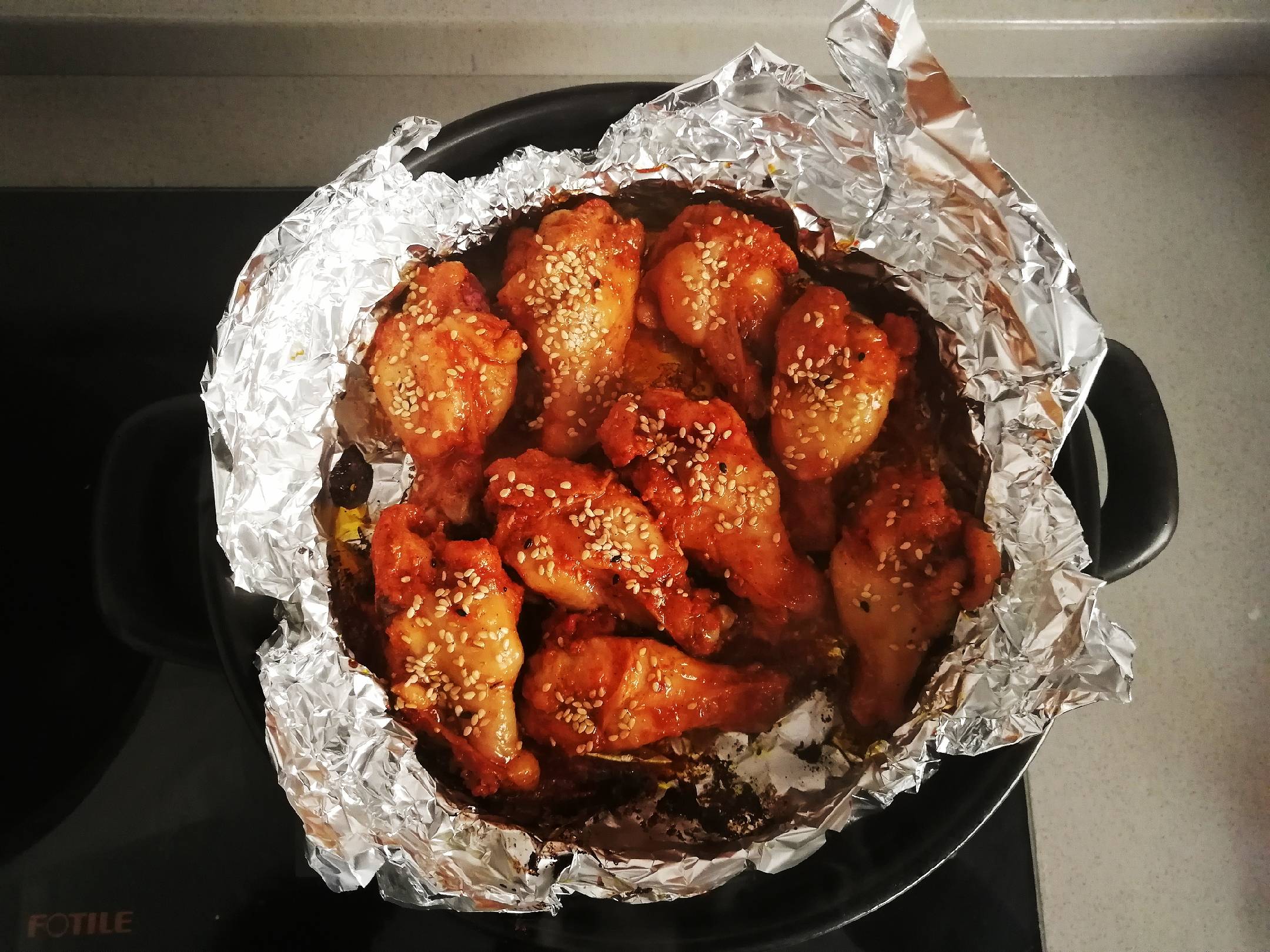 Homemade Honey-glazed Roasted Chicken Wing Roots, Crisp on The Outside and Tender on The Inside recipe