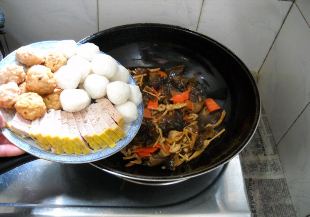 Braised Sanxian with Mushroom and Huangpi Sanxian recipe