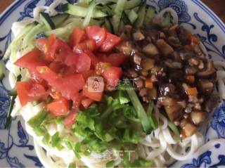 Noodles with Mushroom Beef and Beef recipe