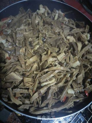 Spicy Fried Dried Bamboo Shoots recipe
