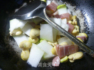 Bacon, Broad Bean and Winter Melon Soup recipe