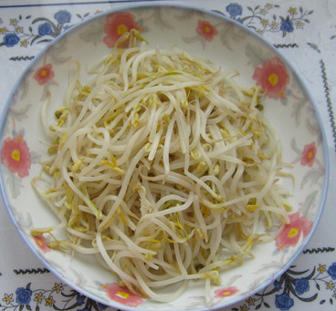 Mung Bean Sprouts Mixed with Shredded Chicken recipe