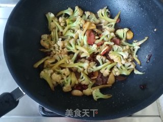 Stir-fried Cauliflower with Bacon recipe