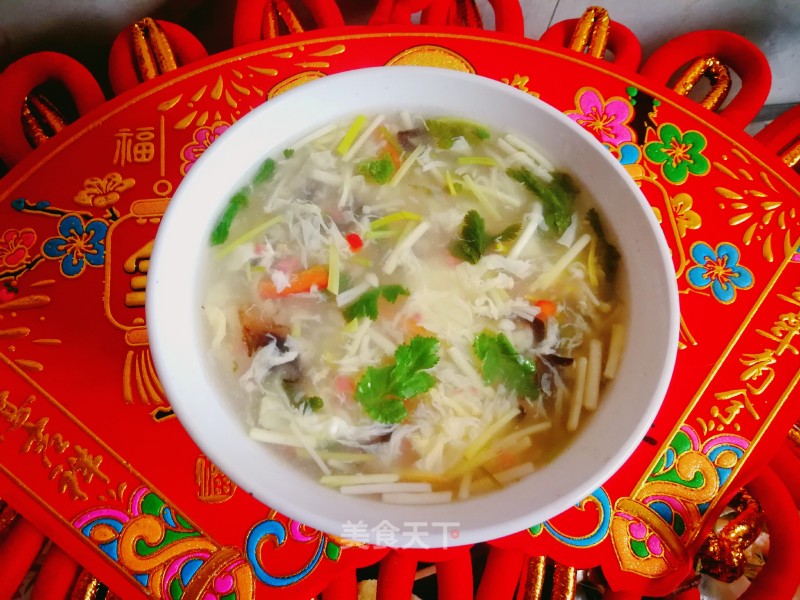 #团圆饭# Hot and Sour Egg Soup recipe