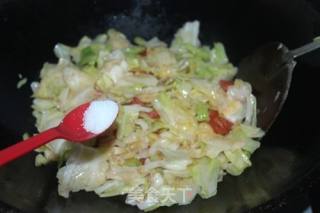 Stir-fried Cabbage with Tomato recipe