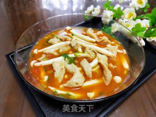 Pork, Seafood, Mushroom, Tomato Soup recipe