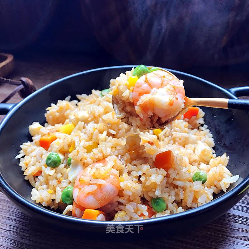 [shanghai] Fried Rice with Shrimp Sauce and Salted Egg