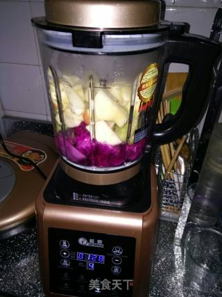 Healthy Juice Dragon Fruit Kiwi Apple recipe