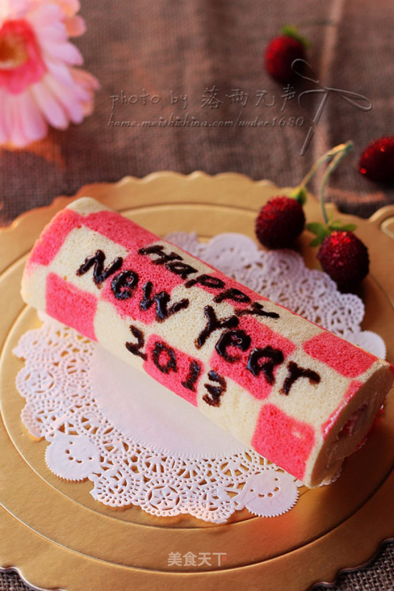 Happy New Year Cake Roll recipe