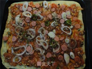 Grilled Spicy Pizza recipe