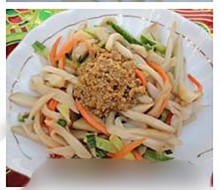 Pleurotus Eryngii with Fish Roe Sauce recipe