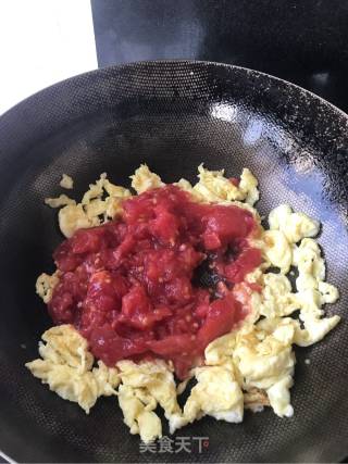 Tomato Egg Potato Noodles recipe