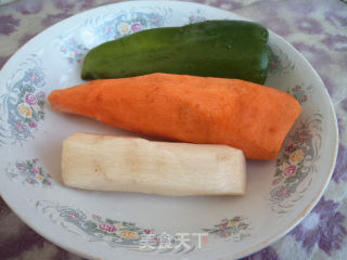 Yam Green Pepper Carrot recipe