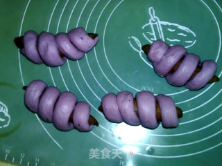 【united States】purple Sweet Potato Sausage Buns recipe