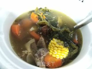 Corn Carrot Watercress Pork Bone Soup recipe