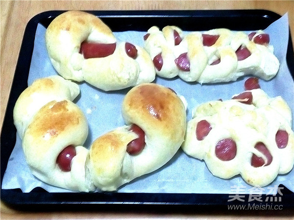 Ham Sausage Bread recipe