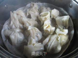 Big Wontons with Pickled Vegetables and Minced Meat recipe