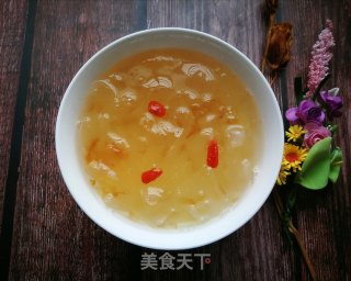 Peach Gum Soap Japonica Rice Tremella Soup recipe