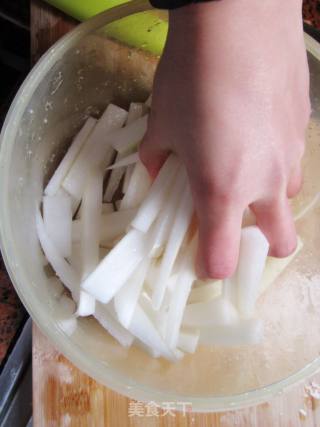 Hot and Sour Radish Sticks recipe