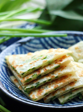 Dumpling Crusted Scallion Pancake recipe