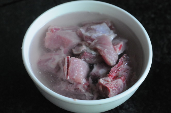 Stir-fried Pork Ribs with Blood Cake recipe