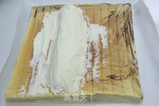 #the 4th Baking Contest and is Love to Eat Festival#coco Double Color Cake Roll recipe