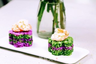 Purple Cabbage Garland Chrysanthemum Sushi Rice recipe