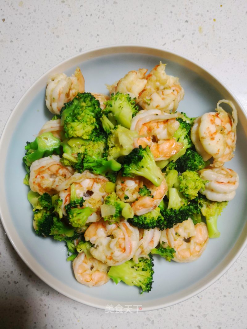 Fried Broccoli with Shrimp recipe