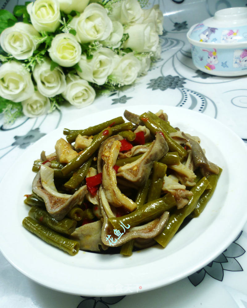 Stir-fried Pork Belly with Sour Beans recipe