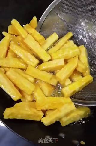 Golden Sweet Potato Strips recipe