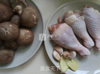 Shiitake and Chicken Drumstick Rice recipe