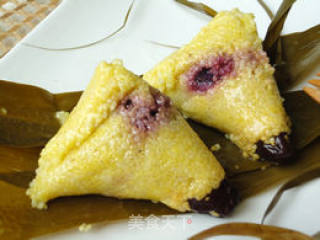 Purple Sweet Potato and Yellow Rice Dumplings recipe