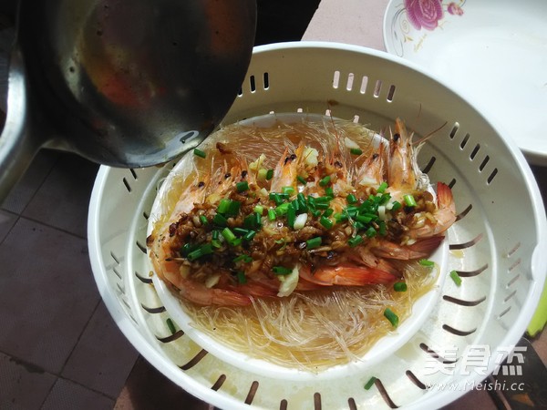 Steamed Shrimp with Garlic Vermicelli recipe