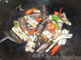 Fried Clam King with Black Beans and Peppers recipe