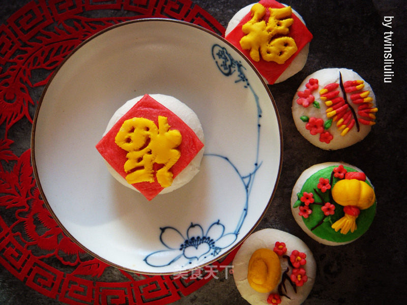 [tianjin] The Four Lucky Treasures of Creative Chinese White Pastry recipe