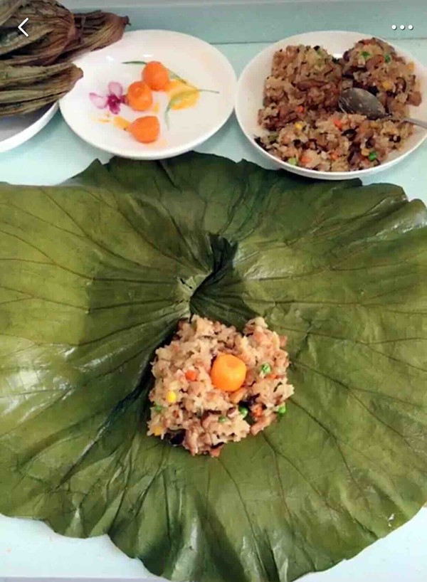 Lotus Leaf Glutinous Rice Chicken recipe