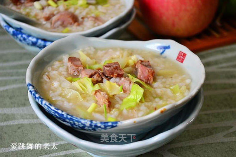 Cabbage Duck Congee recipe