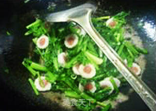 Fried Celery with Scallop Balls recipe