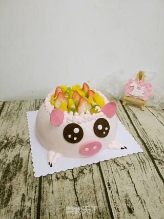 Piggy Fruit Cake recipe