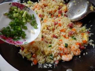 Fried Rice with Shrimp and Egg recipe