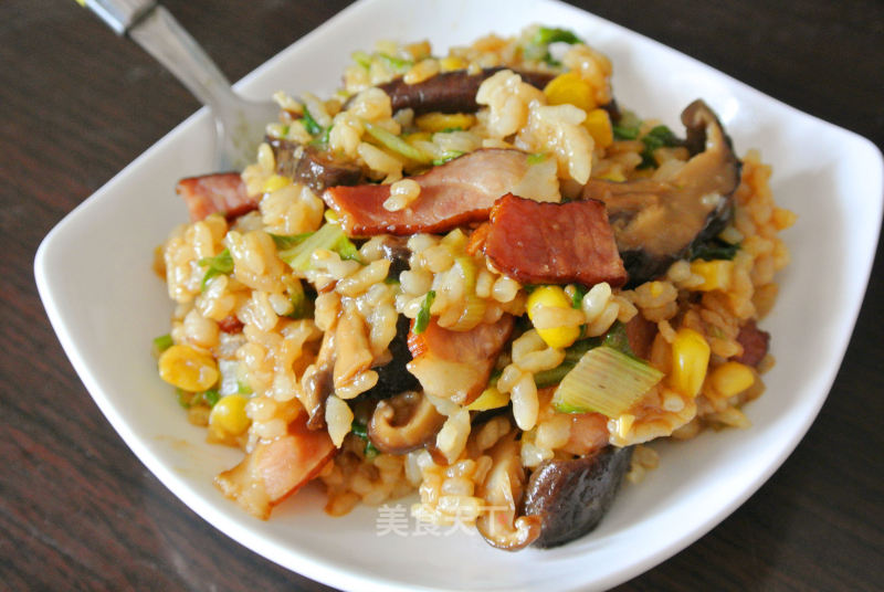 Bacon Mixed Rice recipe