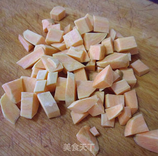 Sweet Potato and Purple Potato Steamed Rice recipe