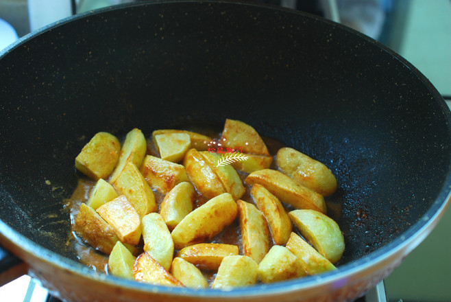 Stewed Potatoes with Eggplant recipe