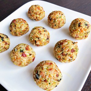 [colorful Rice Balls] There are Rice, Vegetables, Meat, Milk, and Seafood🥰 recipe