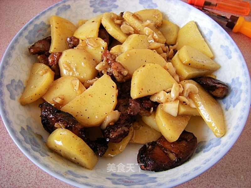 Sausage Potato Chips recipe