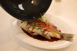 Simple Home Cooking of Steamed Sea Bass recipe